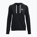 Under Armour női edzőpulóver Rival Terry Full Zip kapucnis pulóver fekete 1369853