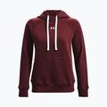 Női Under Armour Rival Fleece Hb kapucnis pulóver bordó 1356317 5