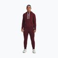 Női Under Armour Rival Fleece Hb kapucnis pulóver bordó 1356317 2