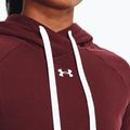 Női Under Armour Rival Fleece Hb kapucnis pulóver bordó 1356317 4