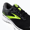 Férfi futócipő BROOKS Ghost 14 fekete-zöld 1103691D047 8