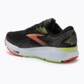 Brooks Ghost 16 férfi futócipő fekete/mandarin piros/zöld 3