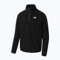 Férfi The North Face 100 Glacier 1/4 Zip fleece melegítőfelső fekete