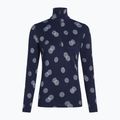 Icebreaker női thermo melegítőfelső Merino 260 Vertex LS Half Z Falling Flakes midnight navy/ snow/j 7