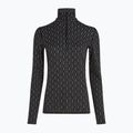 Női termoaktív pulóver icebreaker Merino 260 Vertex LS HZ On-Piste black/ snow/j 5