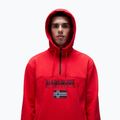 Férfi Napapijri Burgee Half Zip Hooded 2.0 piros goji melegítőfelső 4