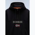 Férfi Napapijri Burgee Half Zip Hooded 2.0 pulóver fekete 041 7