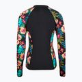 Hurley női úszás hosszú ujjú Fiji Fantasy Zip Front Rashguard fekete 2