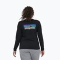 Női Patagonia P-6 Logo felelősségteljes póló fekete 2