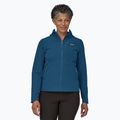 Női softshell dzseki Patagonia R1 CrossStrata Hoody lagom kék