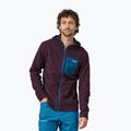 Férfi trekking pulóver Patagonia R1 Air Full-Zip obsidian plum