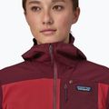 Női softshell dzseki Patagonia R1 CrossStrata Hoody túra piros 4