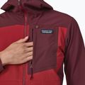 Női softshell dzseki Patagonia R1 CrossStrata Hoody túra piros 6