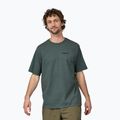 Férfi Patagonia P-6 Logo Responsibili-Tee trekking póló nouveau zöld