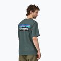 Férfi Patagonia P-6 Logo Responsibili-Tee trekking póló nouveau zöld 2