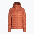 Női pehelykabát Patagonia Down Sweater Hoody burl piros