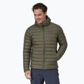 Férfi pehelykabát Patagonia Down Sweater Hoody basin green