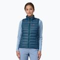 Női ujjatlan Patagonia Down Sweater lagom blue