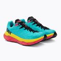 HOKA Tecton X férfi futócipő scuba blue/diva pink 4