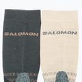 Salomon X Ultra Access Crew 2 pár ébenfekete/esőnapos trekking zokni 4