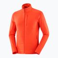 Férfi Salomon Essential Lightwarm FZ trekking pulóver cseresznye paradicsom 5