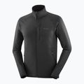 Férfi Salomon Lightwarm Full Zip trekking pulóver mély fekete 7