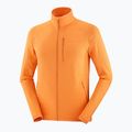 Férfi Salomon Lightwarm Full Zip kurkuma trekking melegítő pulóver 7