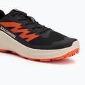 Férfi futócipő Salomon Alphaglide fekete/esős nap/piros narancs 7