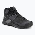 Férfi túracipő Salomon X Ultra 5 MID Wide GTX black/asphalt/ castlerock
