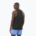 Férfi futó felső Salomon Sense Aero Singlet GFX mély fekete 2