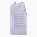 Férfi futó felső Salomon Sense Aero Singlet GFX kozmikus égbolt 5