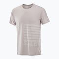 Férfi Salomon Sense Aero Tee GFX etherea/fehér futópóló 4
