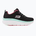 Női SKECHERS D'Lux Walker Let It Glow fekete/menta tornacipők 3