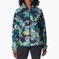 Columbia női Benton Springs Printed Fleece pulóver sötétkék 2021771