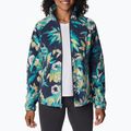 Columbia női Benton Springs Printed Fleece pulóver sötétkék 2021771 3