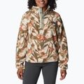 Columbia női Helvetia Cropped Half Snap fleece pulóver kréta virágos 2014561194 4