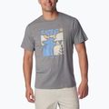 Férfi trekking póló  Columbia Sun Trek Short city grey heather/simple gorge