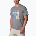 Férfi trekking póló  Columbia Sun Trek Short city grey heather/simple gorge 2