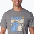 Férfi trekking póló  Columbia Sun Trek Short city grey heather/simple gorge 5