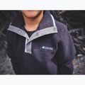 Gyerek polár pulóver Columbia Halvetia II Half Snap Fleece black/city grey 6
