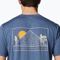 Columbia Kwick Hike Back Graphic dark mtn/peaked sunscape férfi trekking póló 6