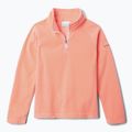 Gyerek polár pulóver Columbia Glacial Fleece hot coral