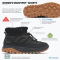 Női hócsizma Columbia Snowtrot Shorty black/sea salt 8