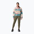Columbia Helvetia II Printed Cropped Half Snap folyami kék/rogue walleye női fleece pulóver 2