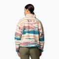 Columbia Helvetia II Printed Cropped Half Snap folyami kék/rogue walleye női fleece pulóver 3