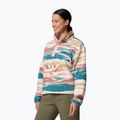Columbia Helvetia II Printed Cropped Half Snap folyami kék/rogue walleye női fleece pulóver 4