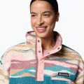 Columbia Helvetia II Printed Cropped Half Snap folyami kék/rogue walleye női fleece pulóver 5