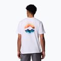 Férfi Columbia Kettle River Outdoor Tee fehér/kör alakú vonalas póló T-shirt 3