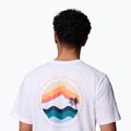 Férfi Columbia Kettle River Outdoor Tee fehér/kör alakú vonalas póló T-shirt 6