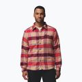 Férfi ing Columbia Windward II rich wine trapper windowpane